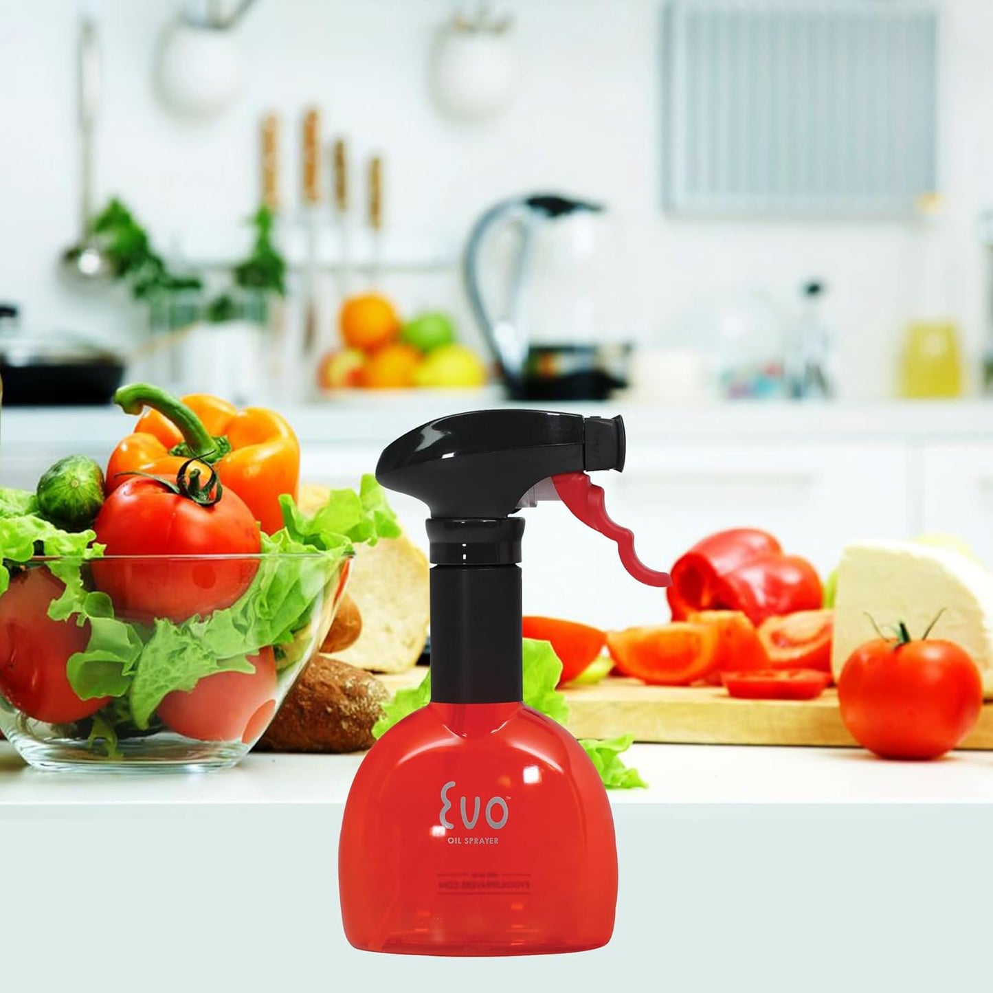 Evo Oil Sprayer Minis, Non-Aerosol for Olive, Cooking Oils, and Vinegars, 8-Ounce Capacity, 1 Each Yellow and Green