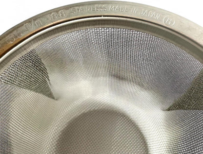 Japanese Fine Mesh Tea Sifter – Stainless Steel Tea Strainer for Matcha & Loose Leaf Tea -Made in Japan (Hammered Handle)