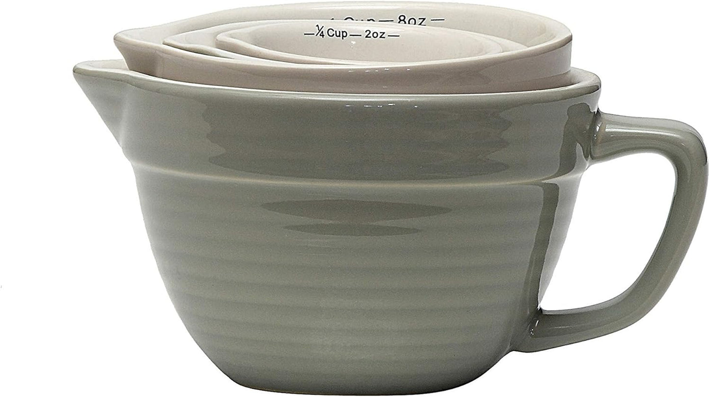 Creative Co-Op Bowl Shaped Measuring Cups (Set of 4 Sizes)