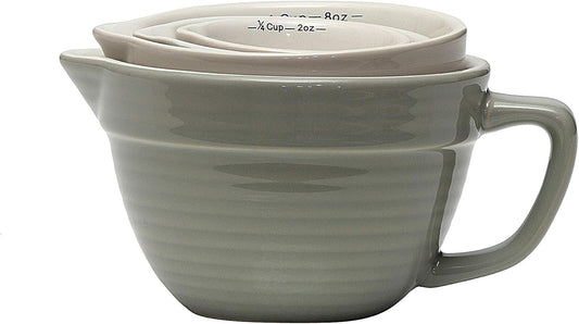 Creative Co-Op Bowl Shaped Measuring Cups (Set of 4 Sizes)