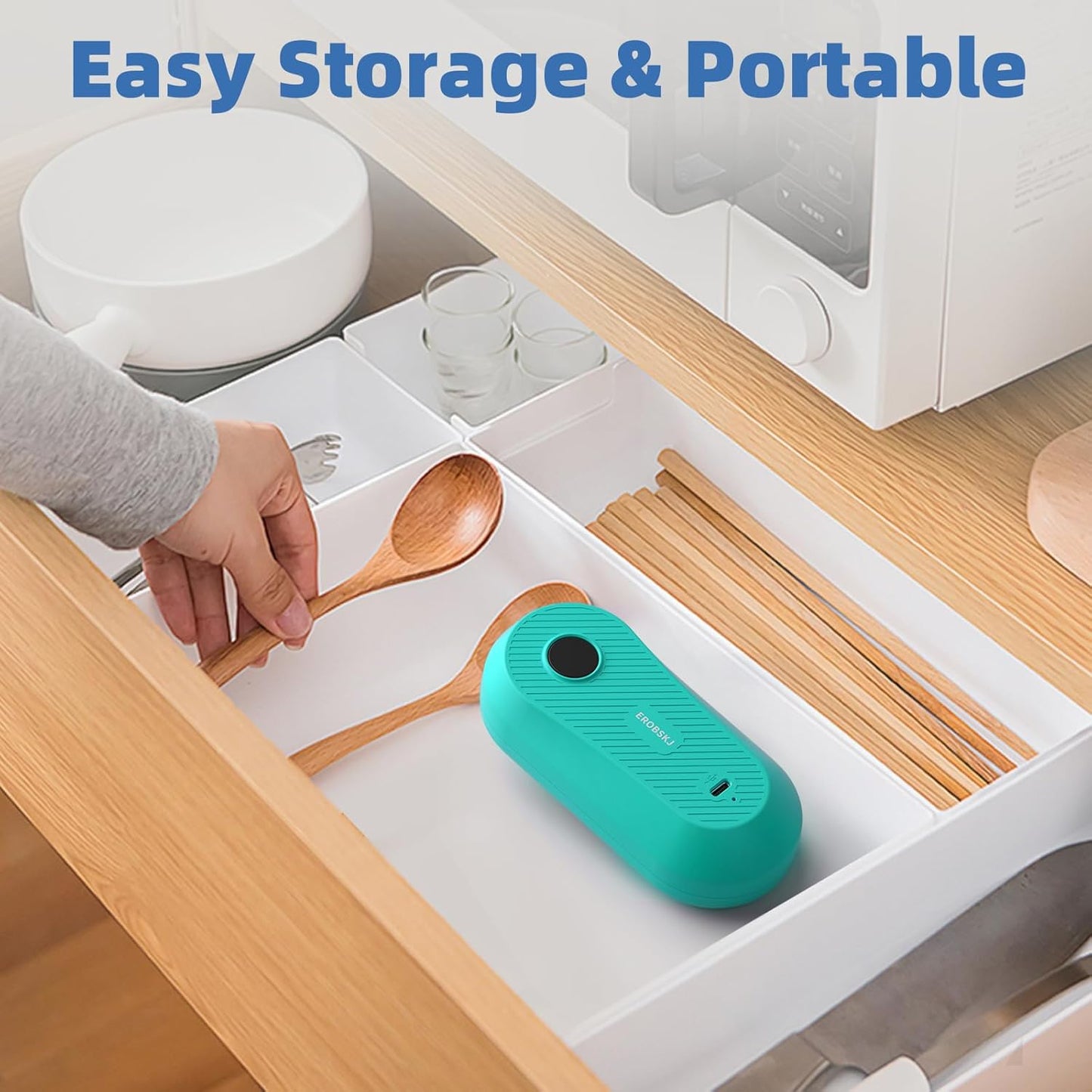Electric Can Opener, Rechargeable Can Openers for Seniors & Arthritis, One-Touch Automatic Can Opener, Hands-Free, Smooth Edge, Compact, Kitchen Gadgets