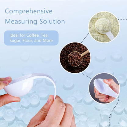 4 Packs Measuring Spoons Set 1g 3g 5g 10g Scoops for Coffee Protein Milk Powder Kitchen Tools for Accurate Measurements Spoons for Creatine Protein Formula Gram Measuring Scooper