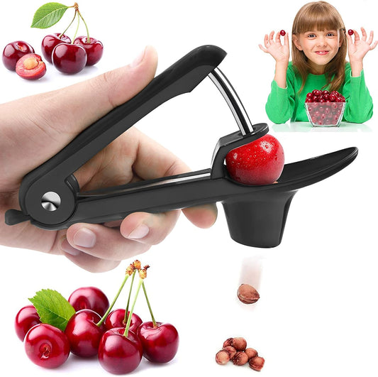 Cherry Pitter Tool 7-in-1, Portable Cherries Seed Remover, Fruit Pit Core Remover for Make Fresh Cherry Dishes, Cherry Pie and Jam and Cocktail Cherries