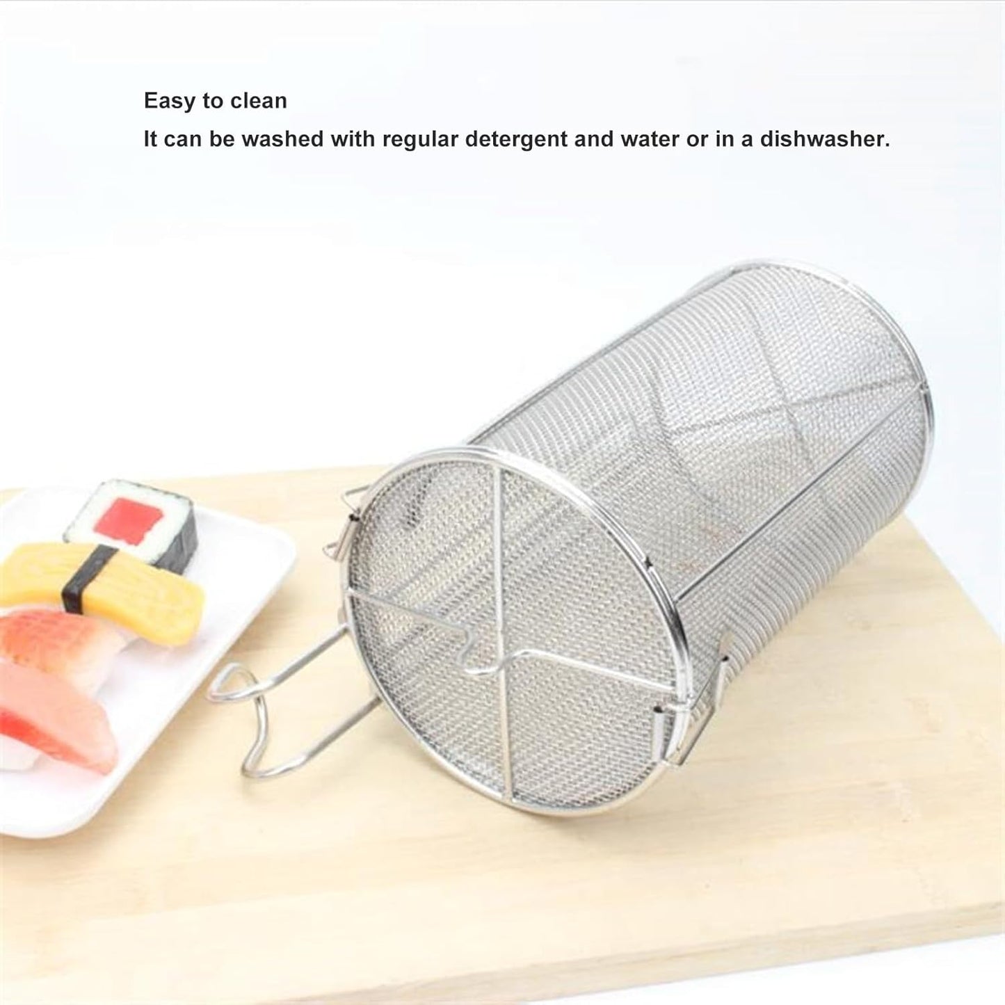 Stainless Steel Spice Seasoning Strainer, Collapsible Tea Strainer, Soup Seasonings Seperation Basket with High Extension Handle Design for Cooking Brines Soups Spices