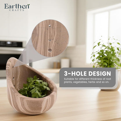 Marble Herb Peeler 3 Inches Cream Leaf Stripper with Brush for Fast Leaf Removal, Ideal for Parsley, Rosemary, and Cooking Salads