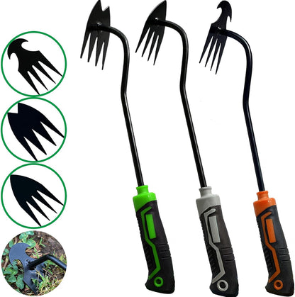 3Pcs Weed Puller Tool Garden Weed Pulling Tool,Portable Garden Weeder Tool,Gardening Weeding Tools for Garden Hand Tools for Vegetable Gardening Backyard Farm Planting & Uprooting Weeding Tool