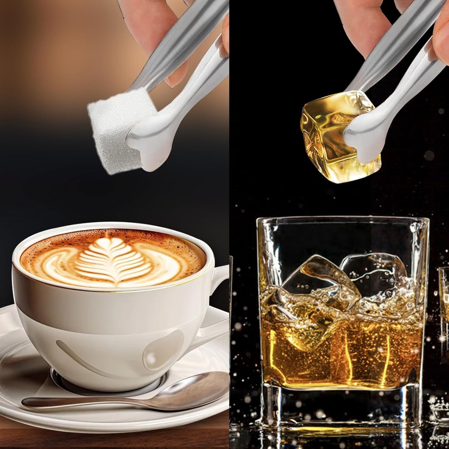 Mini Serving Tongs, Anytrp 18-Packs Stainless Steel Sugar Tongs, 4.3inch Ice Tongs Kitchen Appetizers Tongs for Coffee Bar, Tea Party, Desserts Party, Sugar and Ice Bucket