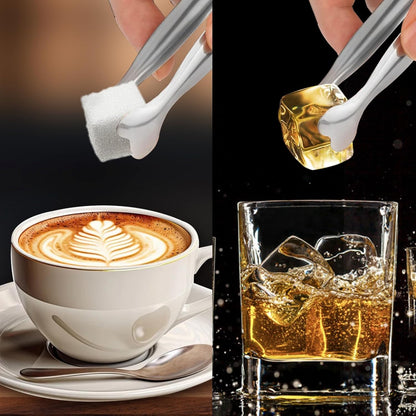 Mini Serving Tongs, Anytrp 18-Packs Stainless Steel Sugar Tongs, 4.3inch Ice Tongs Kitchen Appetizers Tongs for Coffee Bar, Tea Party, Desserts Party, Sugar and Ice Bucket