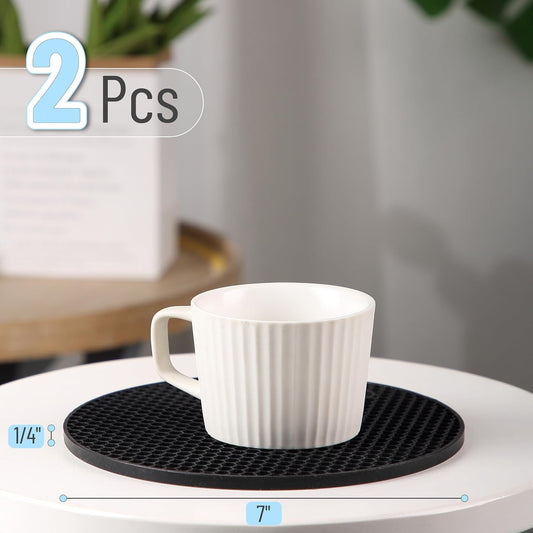BTaT- Trivets for Hot Pots and Pans, 2 Pack, Trivets, Silicone Trivet, Hot Plate Holder, Trivets for Hot Dishes, Hot Pot Holder, Silicone Trivet Mat, Silicone Trivets, Trivet Set
