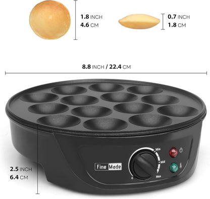 FineMade Electric Empanada Maker Machine with Press Mold,Large Dumpling Maker Press,Pierogi Maker Press Machine,Make 4 Psc of 6 Inches Large Empanadas,Jamaican Beef Patties,Calzones,Pocket Pies,Black