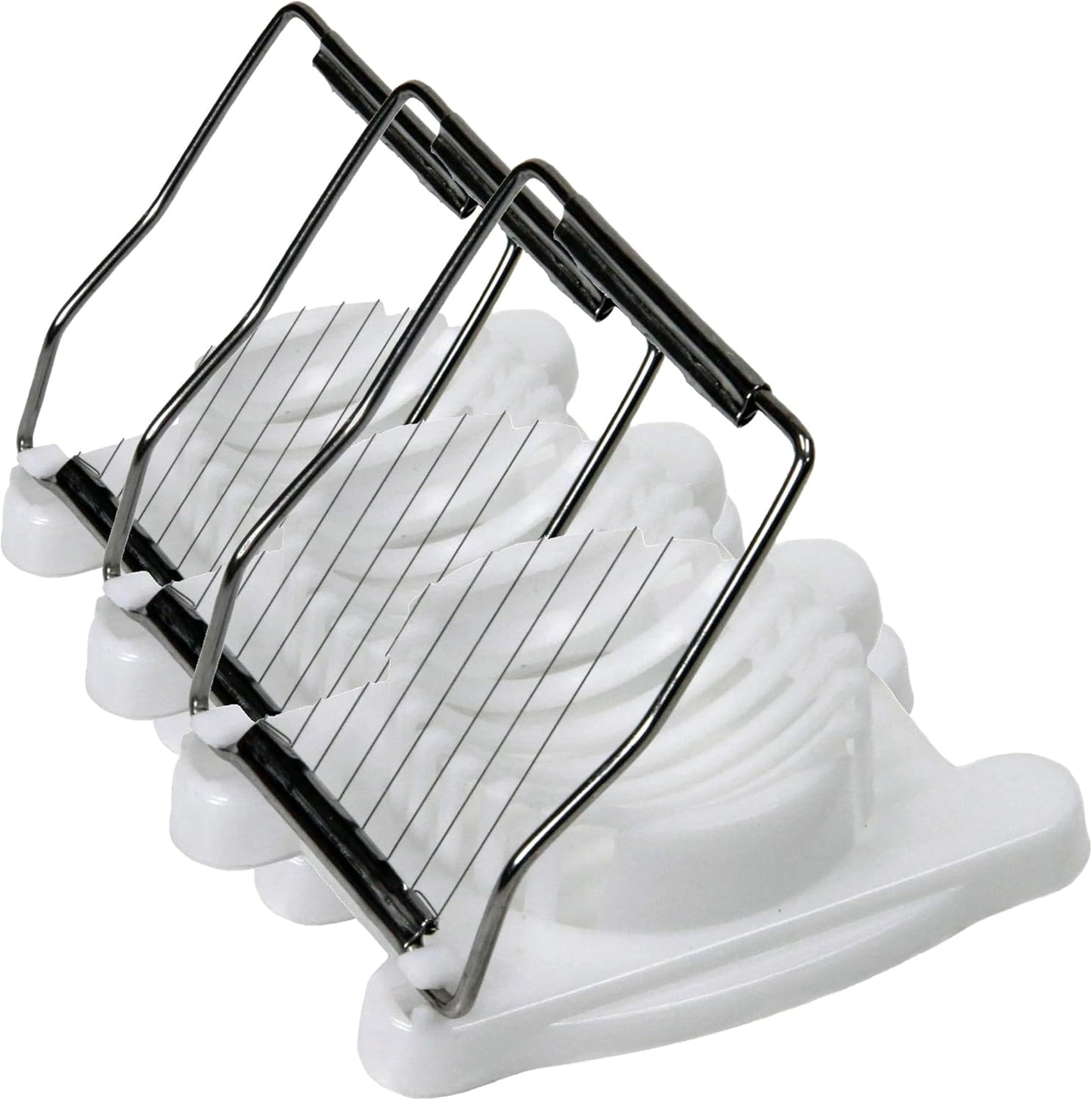 Chef Craft Basic Plastic Egg Slicer, 4 inches in length 8 stainless steel wires, White