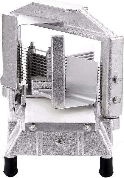 VEVOR Commercial Tomato Slicer 3/16 inch Heavy Duty Tomato Slicer Tomato Cutter with Built-in Cutting Board for Restaurant or Home Use (3/16 inch)