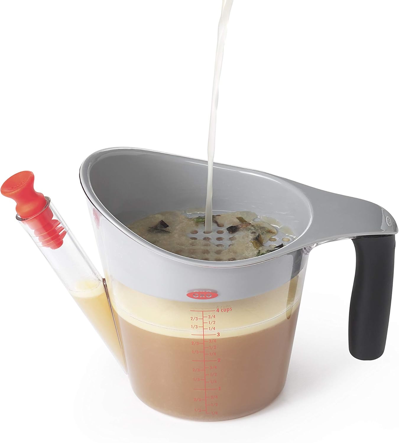 OXO Good Grips 2-Cup Fat Separator - Clear/White/Black