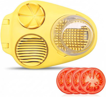 1 Pcs Heavy Duty Egg Slicer with 3 Cutting Modes, Stainless Steel Egg Cutter for Hard Boiled Eggs, Strawberry, Grape, Mushroom, Kitchen Dicer Tool, Send Goods From Local Warehouse