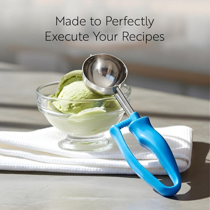 Restaurantware Ice Cream Scoop 1 Case 3.75 oz Stainless Steel Portioner Commercial Kitchen Tool Comfortable Grip Dishwasher-Safe Ambidextrous Handle