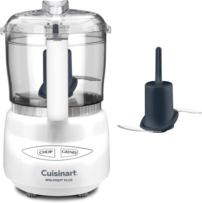 Cuisinart Mini-Prep Plus Food Processor, 24-Ounce Mini Food Processor to Chop Herbs, Vegetables, and Hard Cheese, 24-Ounce Work Bowl, Reversible Stainless Steel Blade, DLC-2ABC, Brushed Chrome