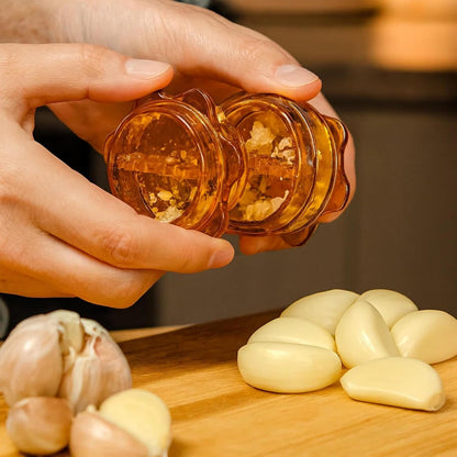 Angel’s Peel Lounge Grlic Mincer Manual Garlic for Quick Meal Preparation - Kitchen Tools for Mincing Grlic, Ginger, Herbs, Nuts (Clear Color)