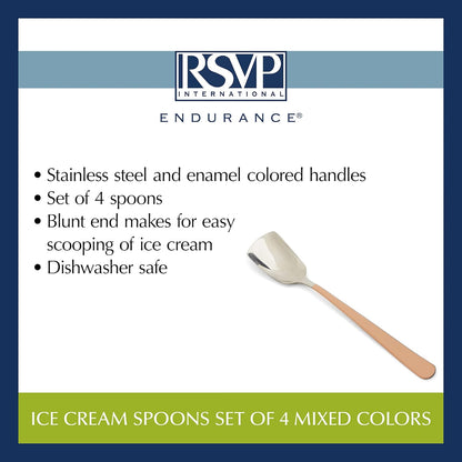 RSVP International Ice Cream Tool Collection, Dishwasher Safe, Large Handle, Scoop