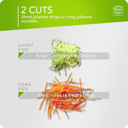 BORNER Roko PowerLine | Vegetable Grater Börner - Quality Made in Germany, Color:Orange