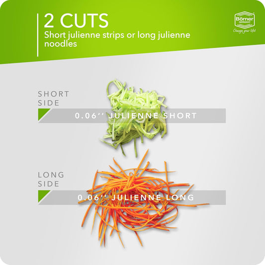 BORNER Roko PowerLine | Vegetable Grater Börner - Quality Made in Germany, Color:Orange