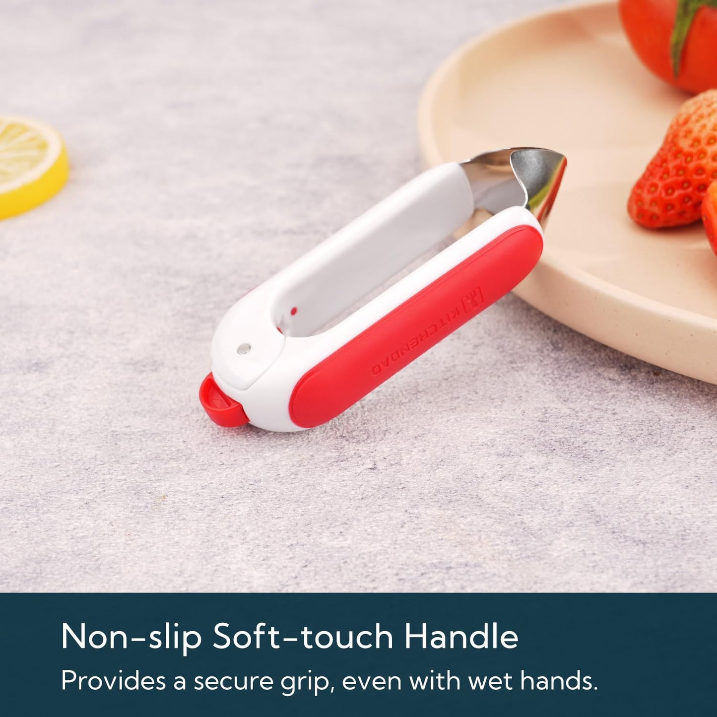 KITCHENDAO Strawberry Huller and Cherry Pitter Tool