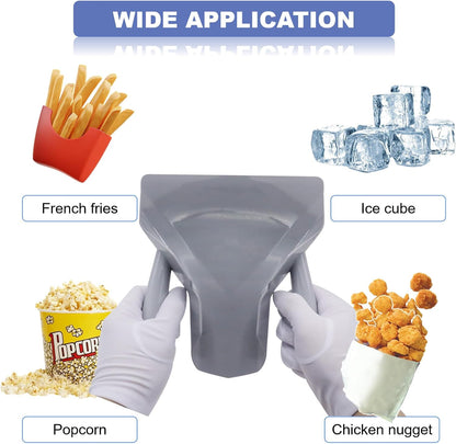 French Fry Scoop & Scooper - Polycarbonate Multipurpose Utility Scooper for Ice Candy Snacks & More