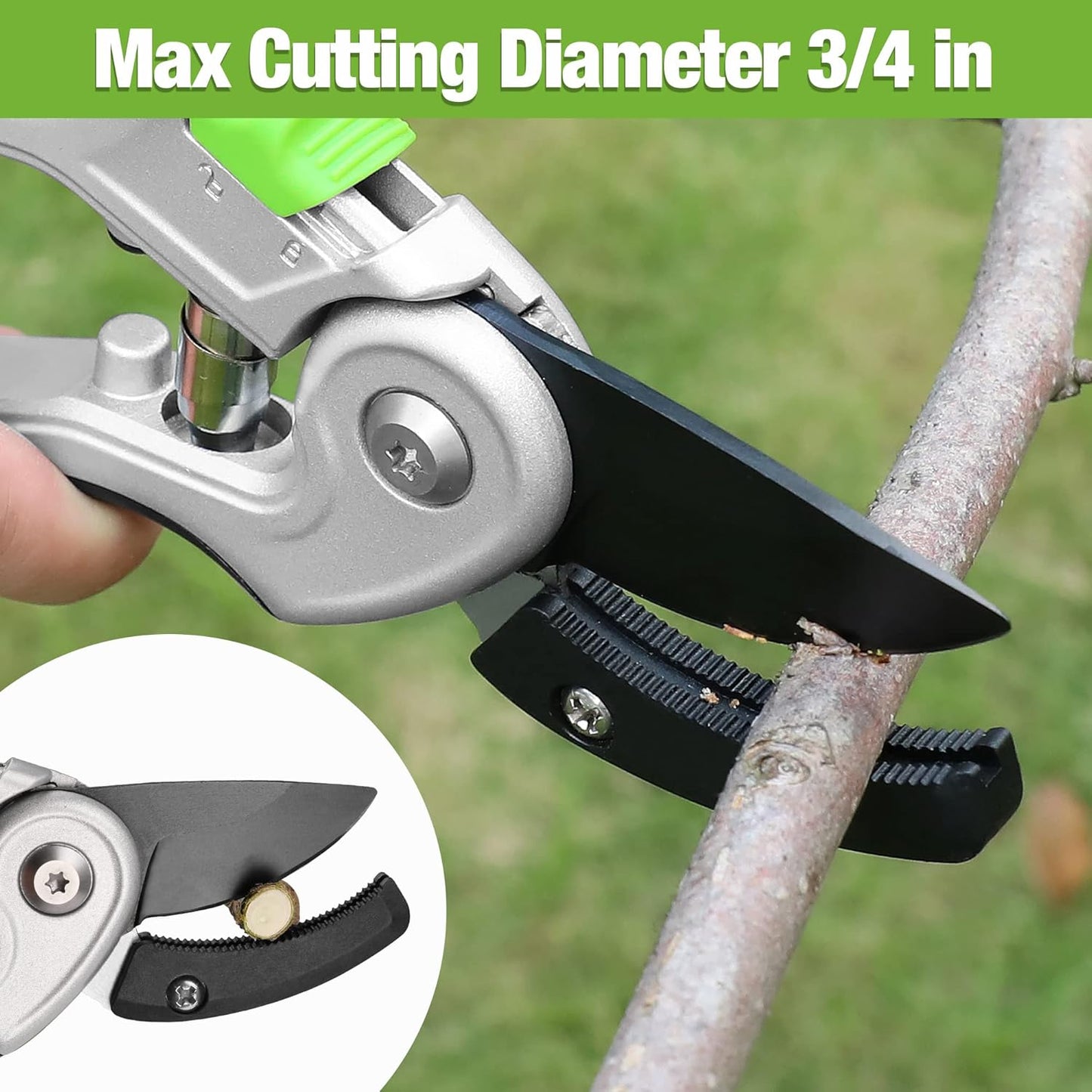 WORKPRO Garden Pruning Shears 2 Pack, 8" Bypass Pruning Shears and 6.25" Straight Garden Scissors, Premium Plant Shears, Garden Clippers Hand Tools for Cutting Flowers, Trimming Plants, Picking Fruits