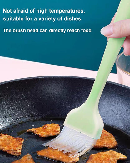 Pastry Brush Silicone Basting Brush for Cooking,2PCS 10+8 in Heat Resistant Food Brushes for Baking, Grilling, Cooking and Spreading Oil, Butter, BBQ Sauce, or Marinade (Blue)