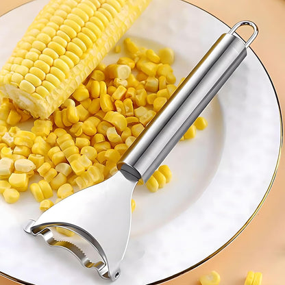Upgrade 2 Pack Corn Peeler Stainless Steel Corn Cob Stripper Tool Corn Thresher from the Cob, Removes Corn Kernels From Corn Cobs In Seconds, Kitchen Gadget Set