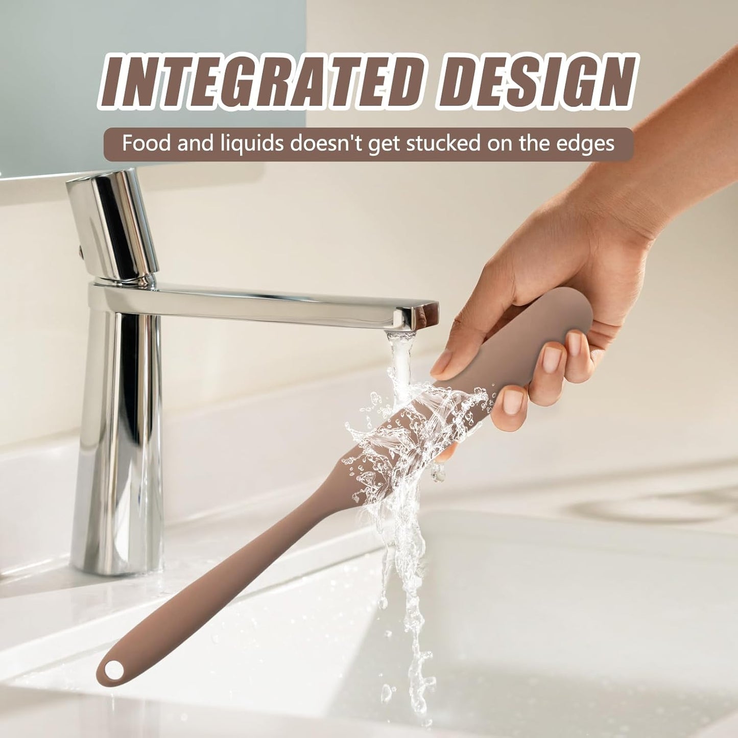 Silicone Jar Spatula,Non-Stick Heat Resistant Kitchen Thin Spatula,Sourdough Stirring Stick,Jam Spreader for Peanut Butter,Cake Cream Butter Spatulas for Scraping Icing Bread Cream (Green)