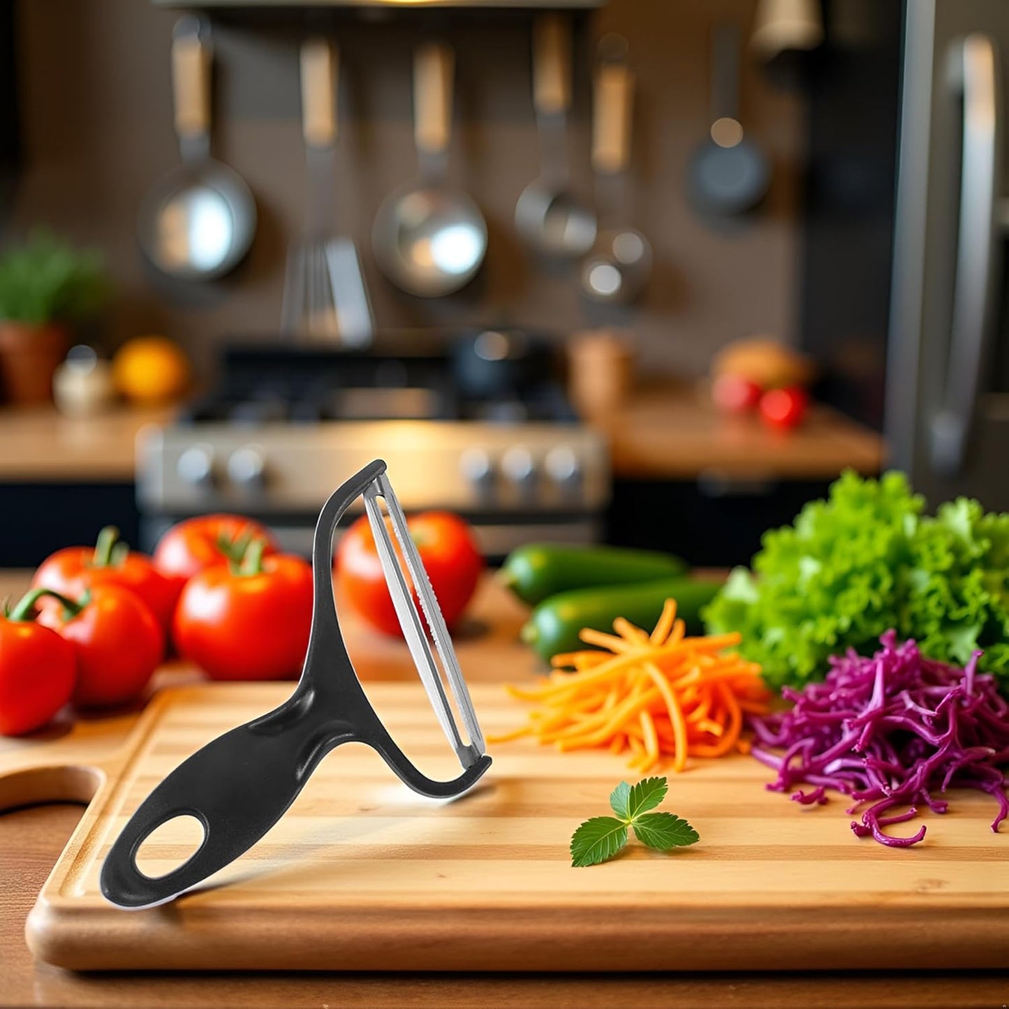 Black Vegetable Peeler Large Peelers for Kitchen, Y Wide Veggie Shredder for Cabbage Lettuce Julienne, For Fruit, Carrot, Vegetable, Potato Swivel Stainless Steel Blades Big Size Graters