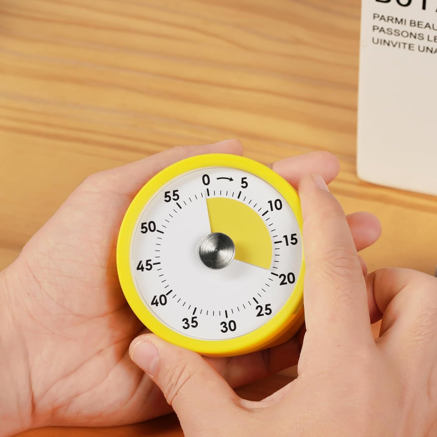 Kitchen Timer, Magnetic Visual Countdown Timer with Loud 72dB Alarm Mechanical Analog Dial for Cooking Baking Home Gym Office