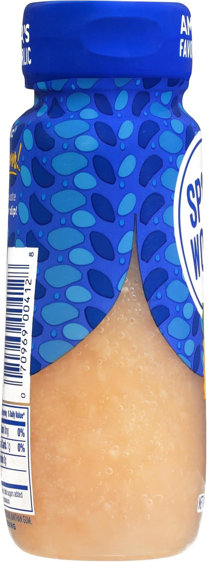 Spice World Squeezable Minced Garlic – Value 20oz Garlic Container – Ready-to-Use Seasonings for Cooking, Simply Squeeze the Convenient Package to Easily Add Flavor Without the Prep Work or Mess