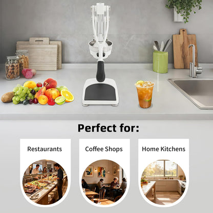 Manual Juicer & Heavy Duty Hand Press Juicer, Cast Iron Citrus Juicer Squeezer with Stable Base, Commercial Grade Manual Press for Orange Lemon Lime Grapefruit and Pomegranate, Easy to Clean and Use