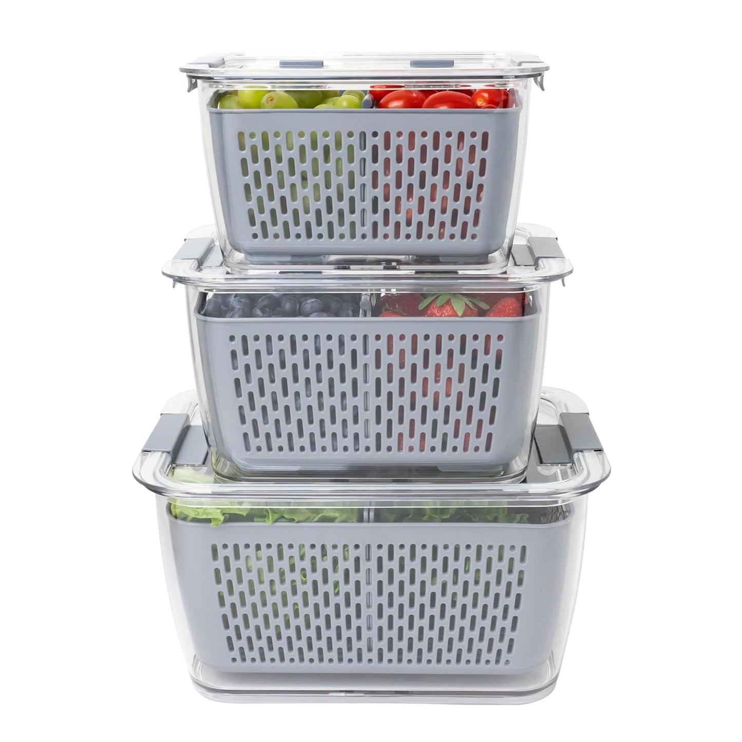 Kitchen Spaces - 1465A6-AMZ Kitchen Spaces Colander Bin, Medium, Gray