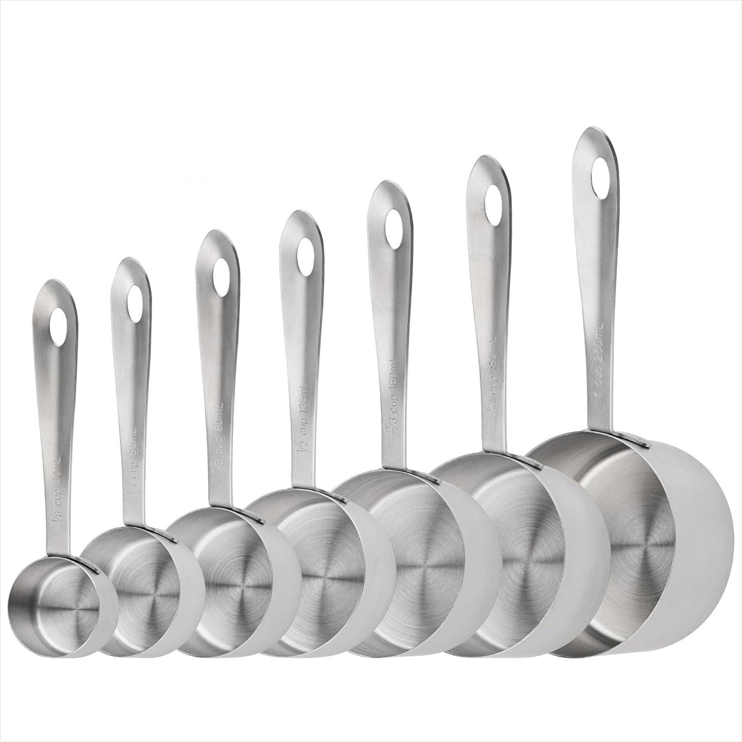 Measuring Cups and Spoons Set, Copper Measuring Cups and Spoons Set for Baking & Kitchen, Stainless Steel Measure Cup and Spoon for Dry &Liquid, Metal 7 Measure Cups&6 Spoons