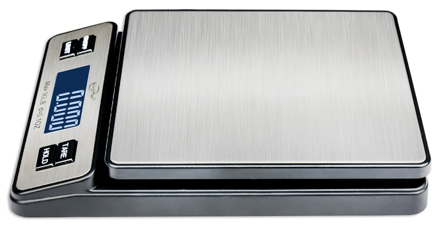 Weighmax W-2809 90 LB X 0.1 OZ Durable Stainless Steel Digital Postal Scale, Shipping Scale With AC adapter, 1 Pack