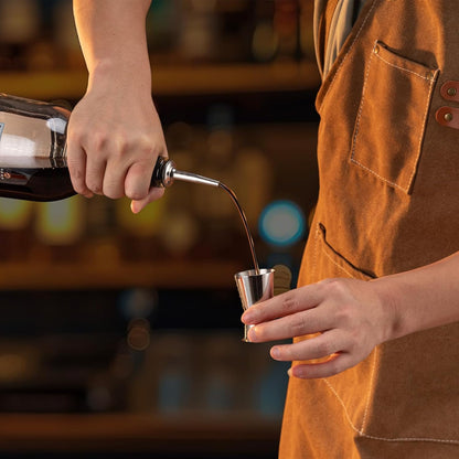 Briout Jigger for Bartending, Double Cocktail Jigger Japanese Premium 304 Stainless Steel Jigger 2 OZ 1 OZ with Measurements Inside