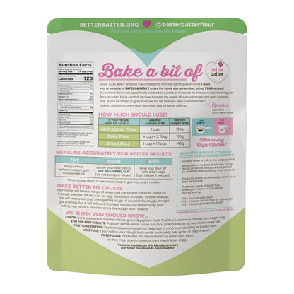 Better Batter Original Blend Multipurpose Gluten Free Flour 2.5lb – Certified GFCO, Vegan, Kosher, Non-GMO – Top 9 Allergen Free, Award Winning Cup-for-Cup Baking Alternative to Regular Wheat Flour