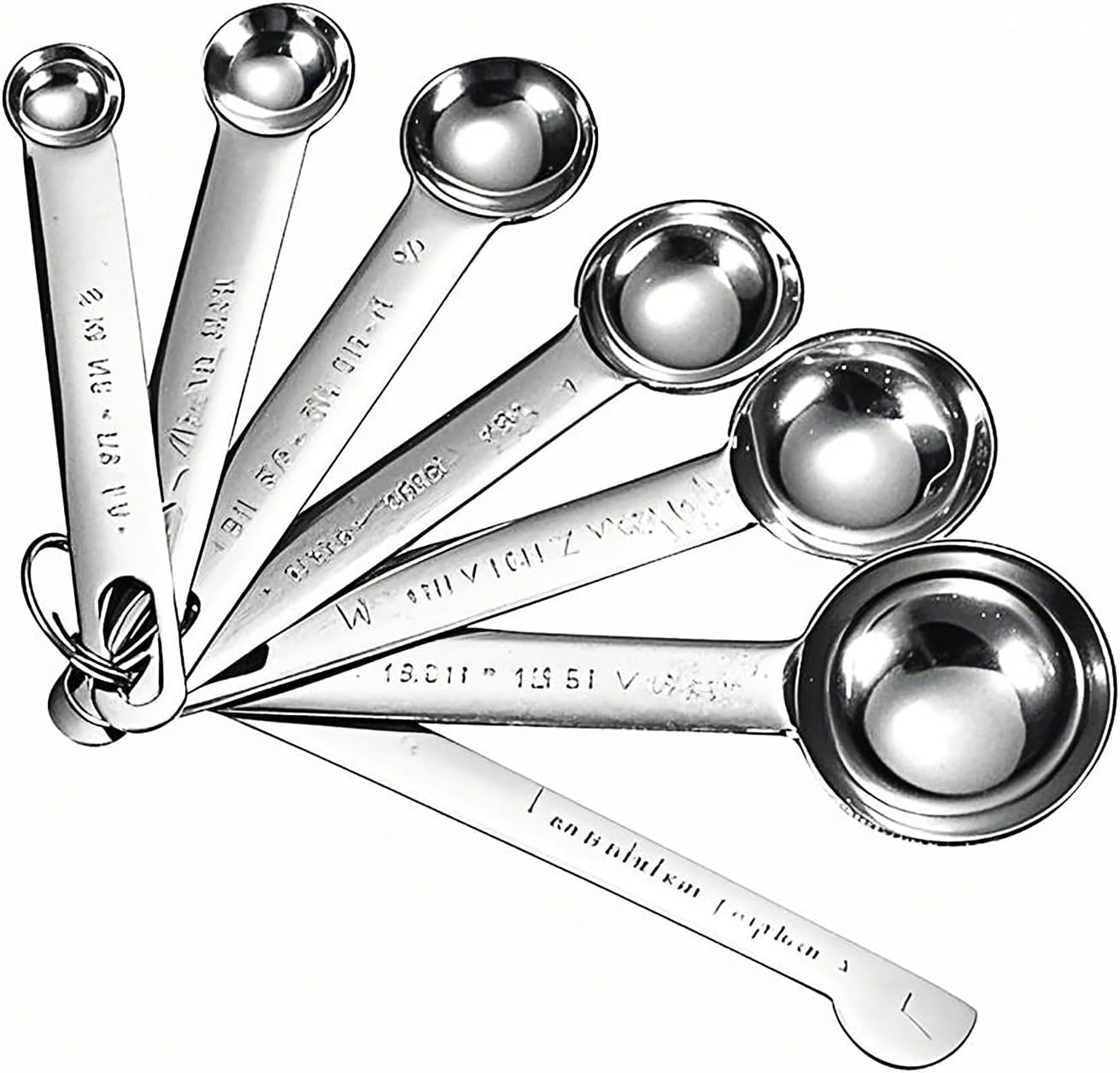 Tablespoon Measuring Spoons Set,7 PCS Metal Measuring Spoons,Stainless Steel Measuring Spoons for Cooking Bakeing