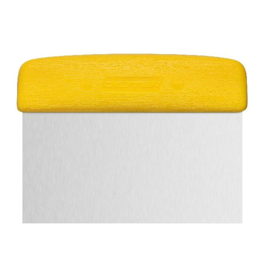 Dexter Russell S196Y Sani-Safe 17303Y Dough Cutter/Scraper, 6" x 3" Stainless Steel Blade with Textured Yellow Polypropylene Handle, Bakery and Pastry Dough Scraper, NSF, Made in USA