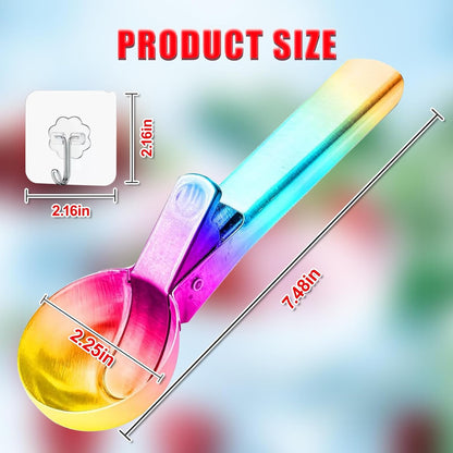 Ice Cream Scoop,Portable Stainless Steel Ice Cream Scoop with Trigger and Comfortable Handle,Dishwasher Safe,DIY Ice Cream,Gelato,Sorbet,Cake Batter (1p-silver)