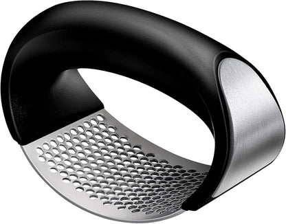 Fox Run Stainless Steel Garlic Rocker Press, Ergonomic Garlic Mincer