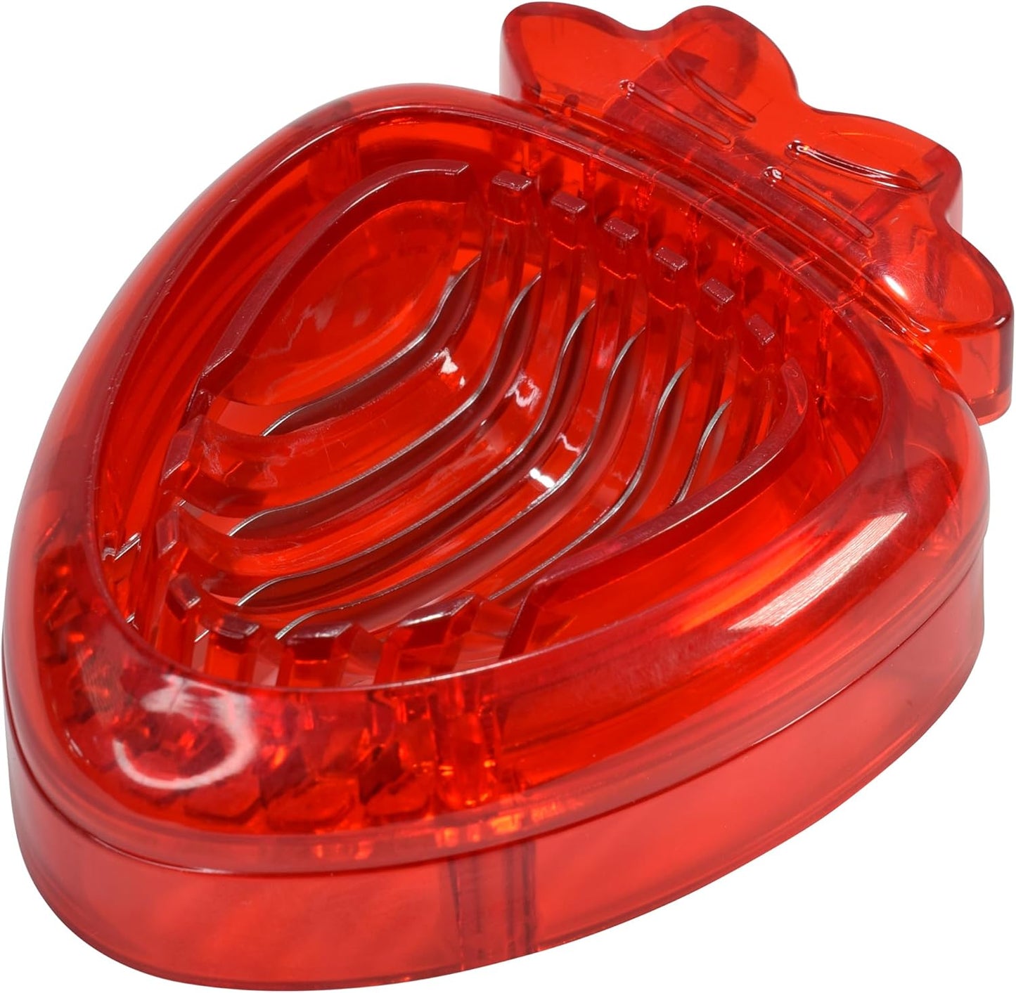 R&M Strawberry Shaped Fruit Slicing Tool with Stainless Steel Blades