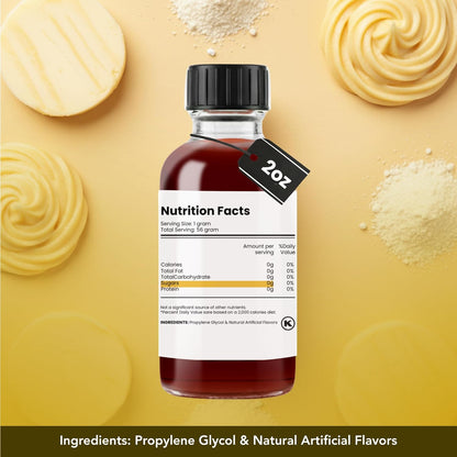 Dolce Flav Cheesecake Extract – 2 Ounce Water-Soluble Kosher, Sugar-Free, Concentrated Creamy Flavor for Desserts, Frostings & Pastries, Includes Measured Dropper