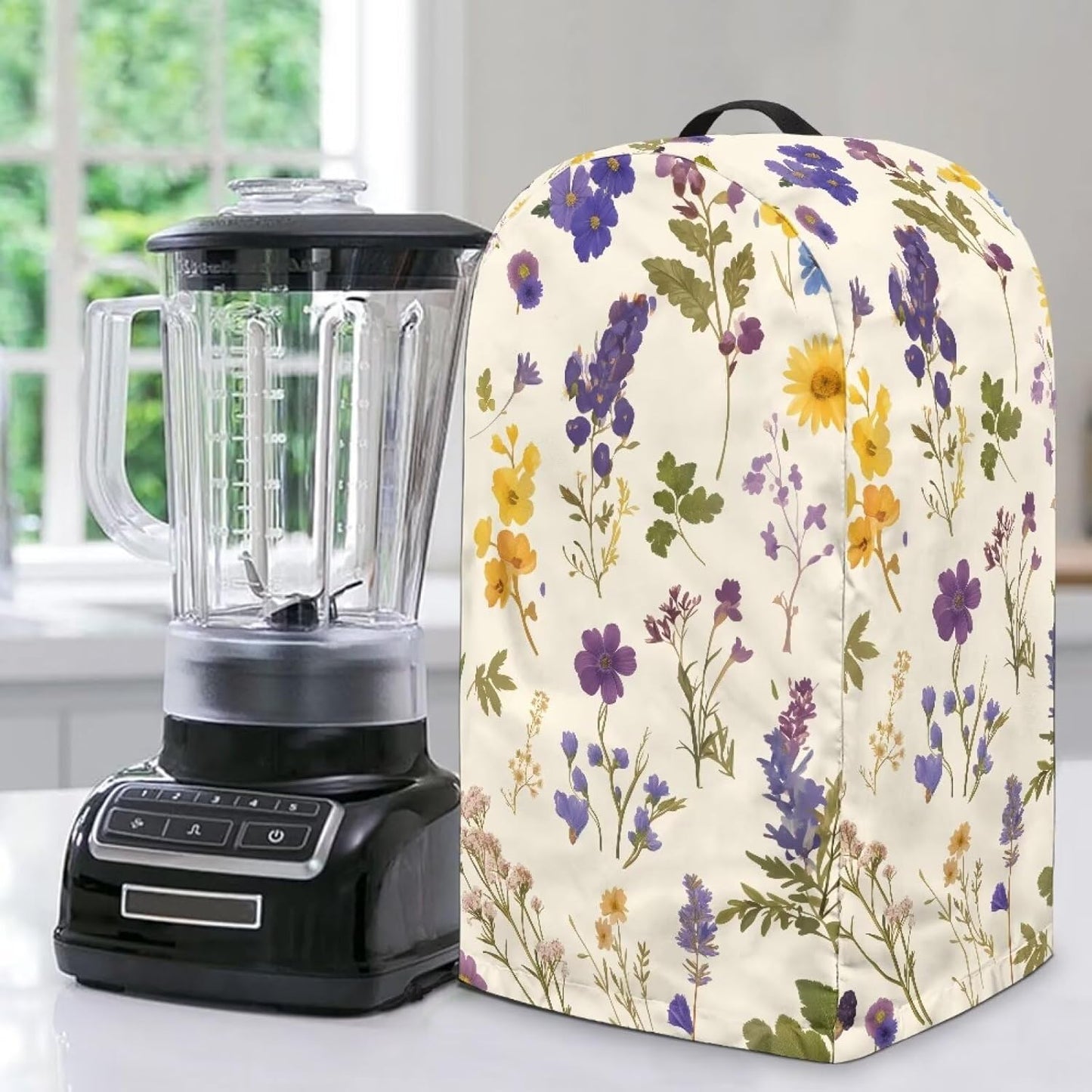 Coffee Pastry Blender Dust Cover with Drawstring Field Stand Mixer or Coffee Maker Cover Anti Fingerprint Polyester Appliance for Home Kitchen Decor