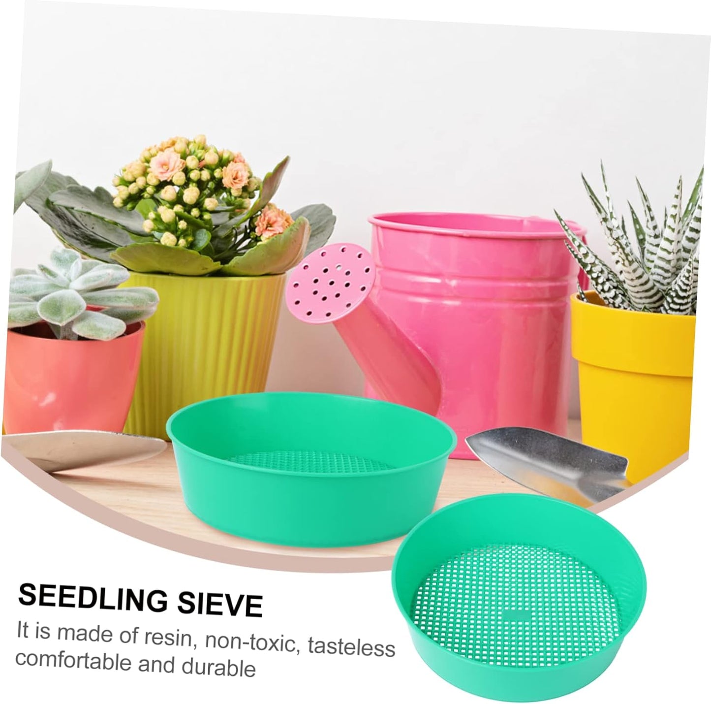 Bonsai Tools DIY Tools Mining Sand Sifter Mesh Filter Sifter Plastic Sand Grader Dispenser Gardening Supplies Stone Riddle Plastic Sieve Light