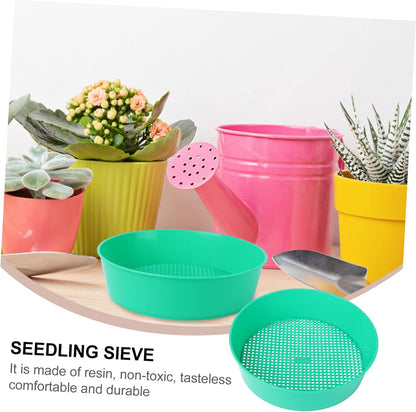 Bonsai Tools DIY Tools Mining Sand Sifter Mesh Filter Sifter Plastic Sand Grader Dispenser Gardening Supplies Stone Riddle Plastic Sieve Light