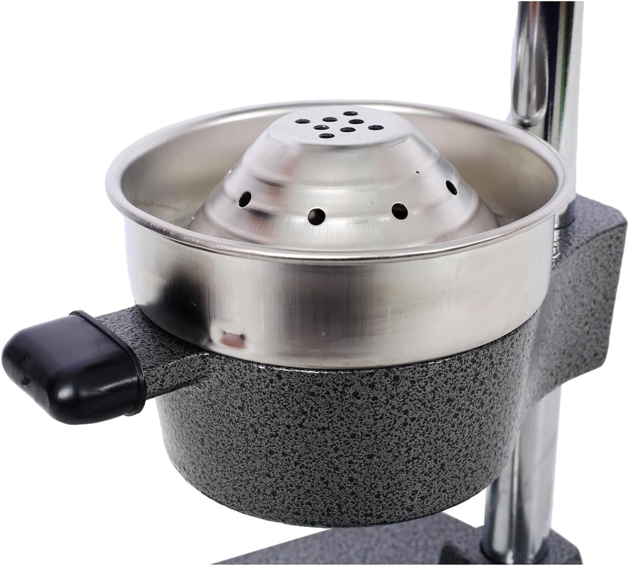 Extra-Large Commercial Grade Cast Iron Citrus Juicer, Heavy Duty Manual Hand Press Countertop Squeezer for Fresh Orange, Grapefruit & Citrus Juice (Orange)