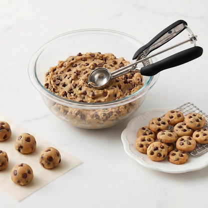 Cookie Scoop, Ice Cream Scoop, 1Tbsp/15 ml/0.5oz Cookie Scoops for Baking, 18/8 Stainless Steel Cookie Scooper for Baking, Ice Cream Scooper with Trigger Release, Cookie Dough Scoop with Non-slip Grip